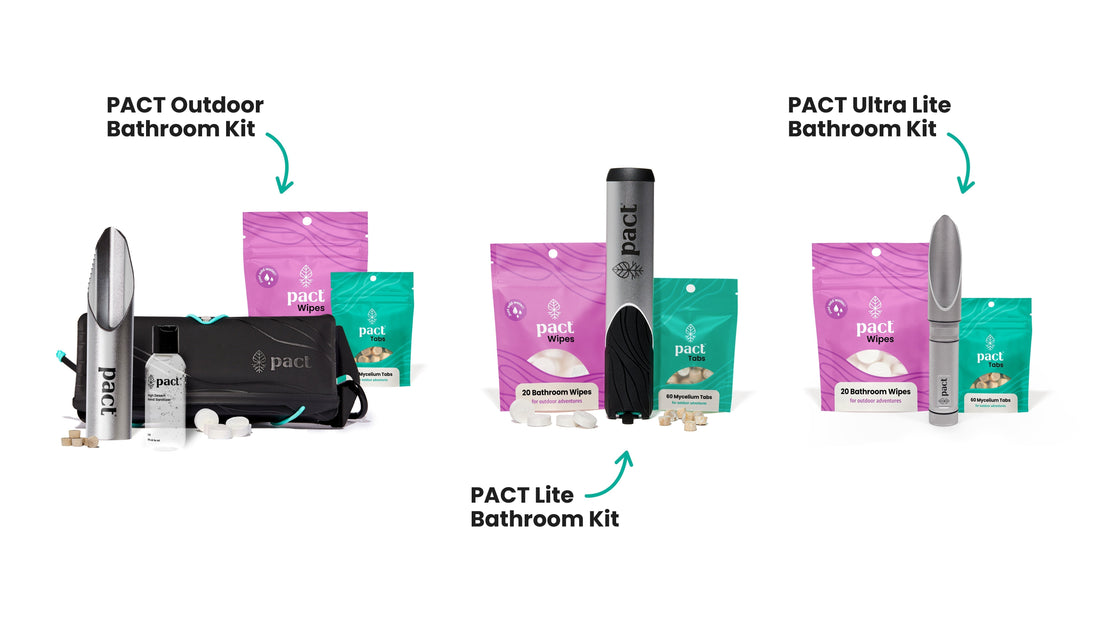 PACT Lite vs. Ultra Lite vs. Outdoors Bathroom Kit: Which One Do You Need?