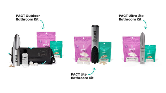 PACT Lite vs. Ultra Lite vs. Outdoors Bathroom Kit: Which One Do You Need?